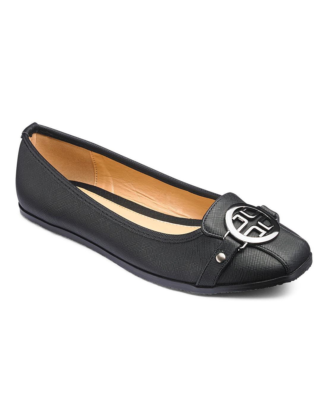 Trim Ballerina Shoes EEE Fit | J D Williams