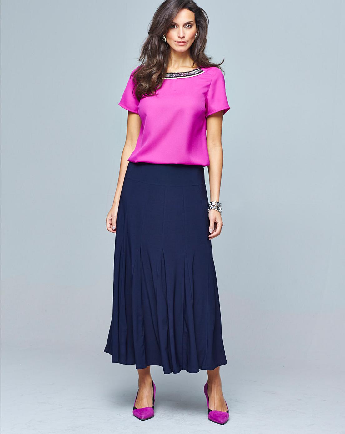 Soft Jersey Skirt Length 29in J D Williams