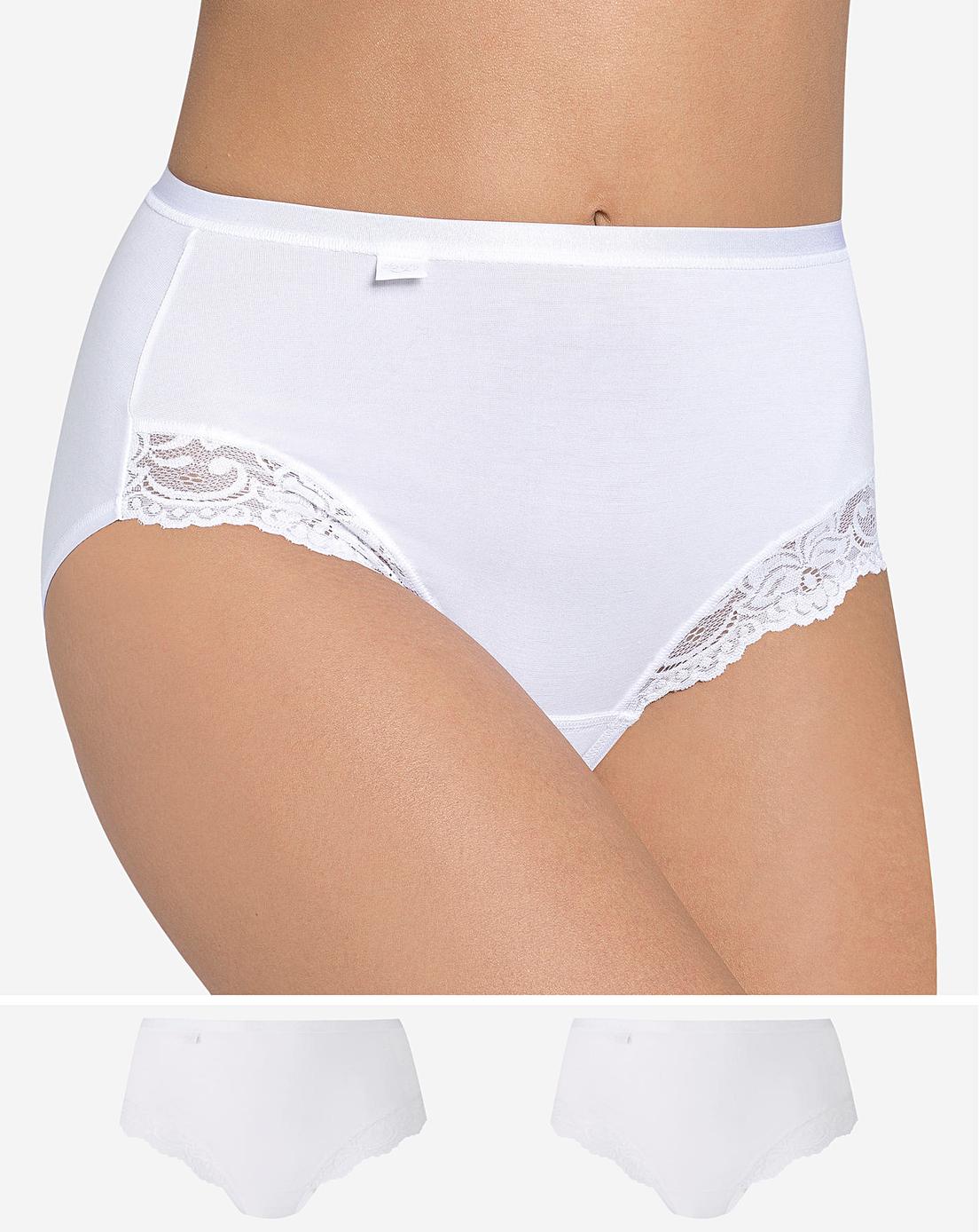 Sloggi 2Pack Romance Maxi Briefs J D Williams