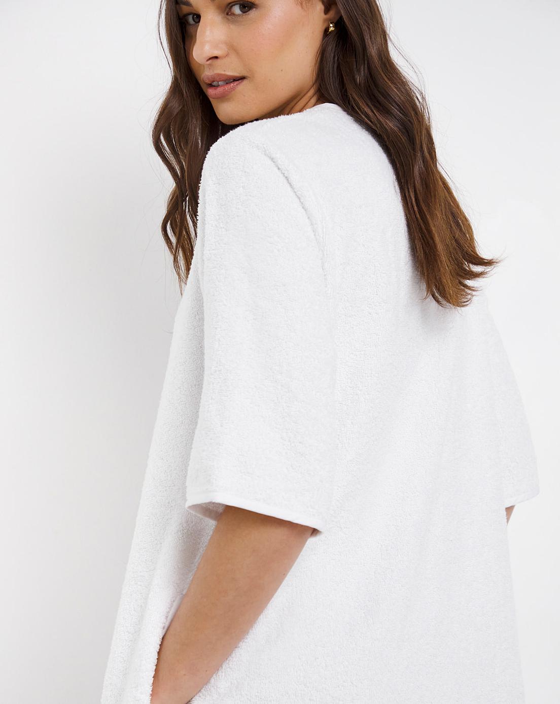 pretty secrets towelling zip gown