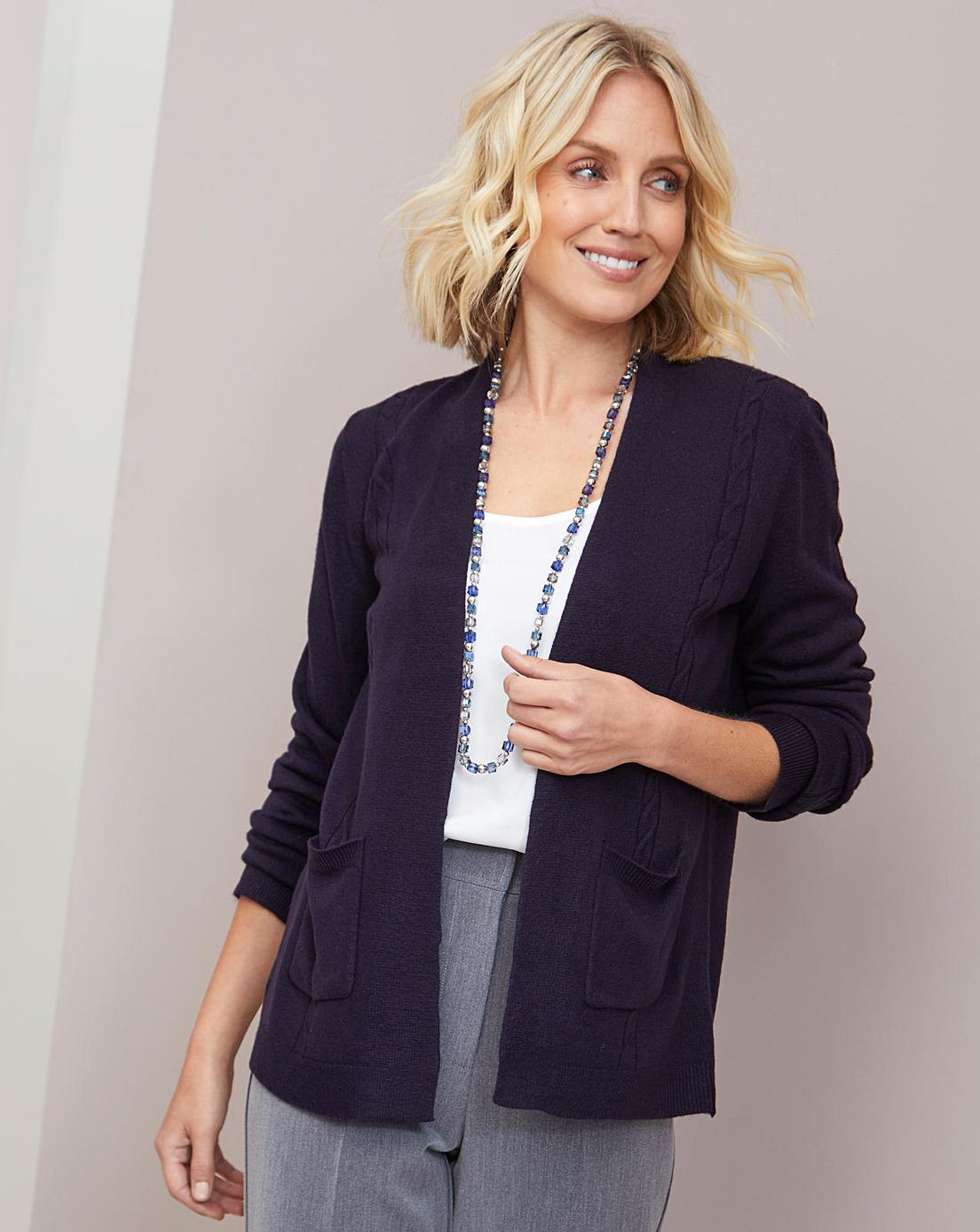 Julipa Super Soft Cardigan with Cable | Ambrose Wilson