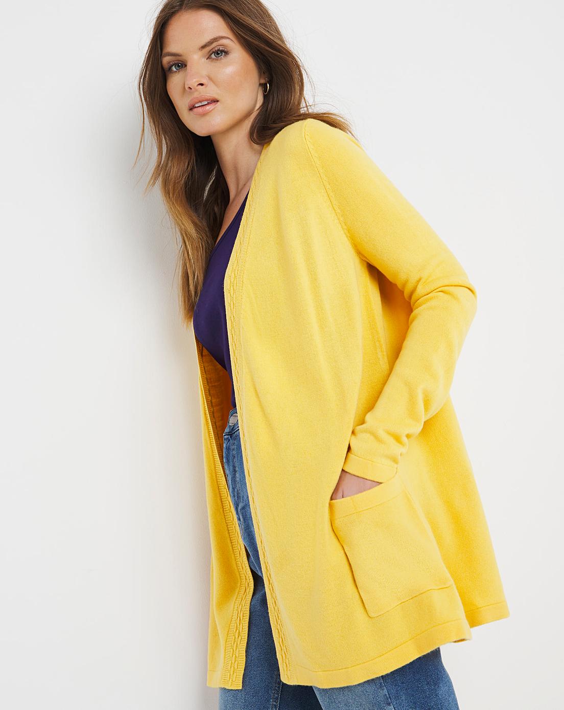 Julipa Supersoft Cable Longline Cardigan J D Williams