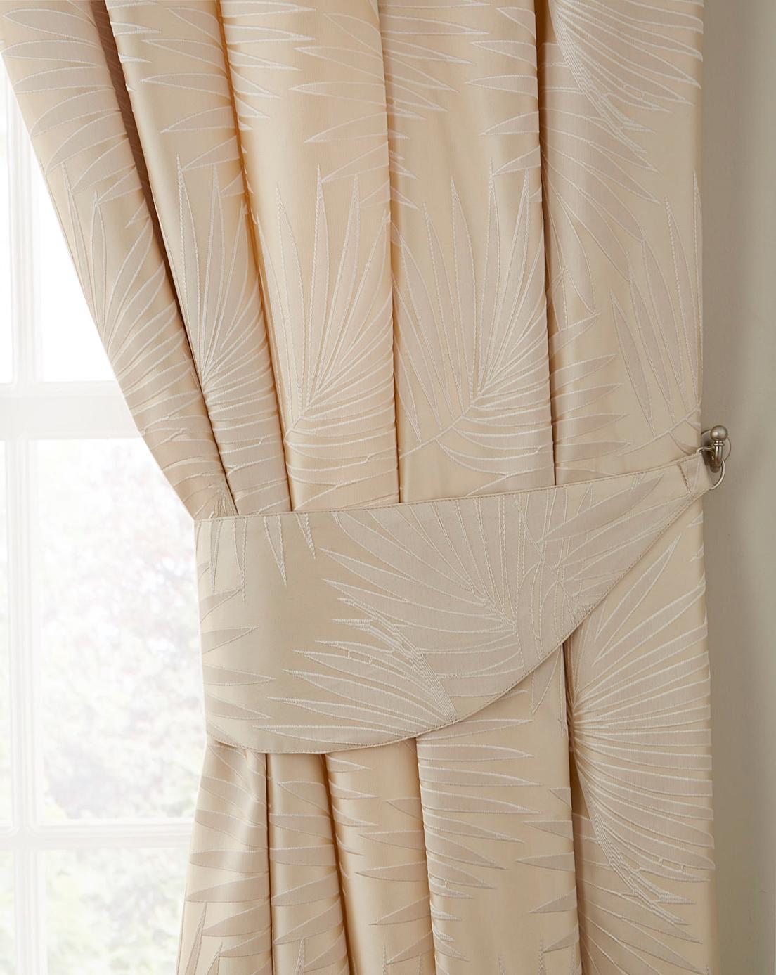 Lyra Jacquard Lined Curtains J D Williams