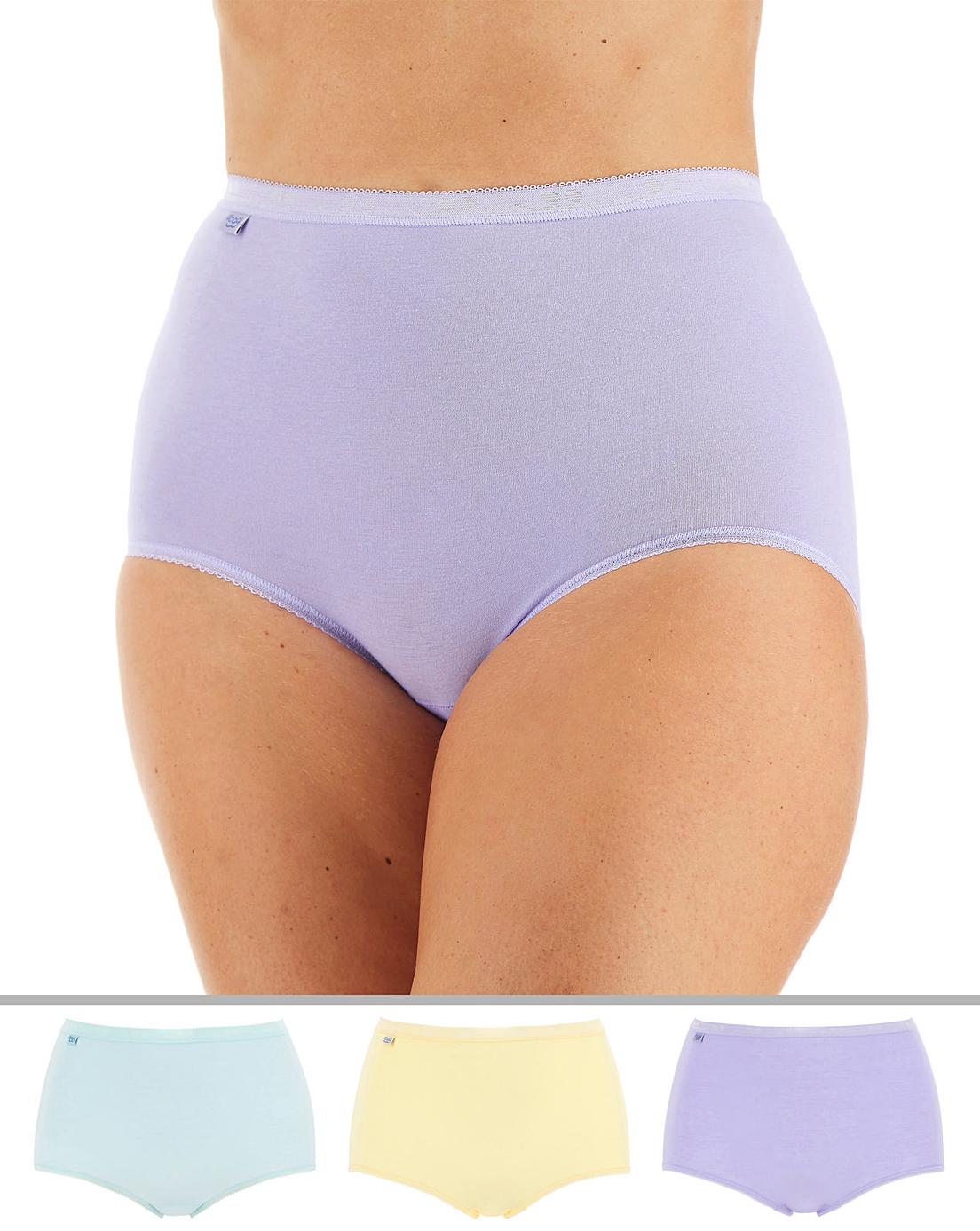 Sloggi 6Pack Maxi Briefs Brgt Or Past Crazy Clearance