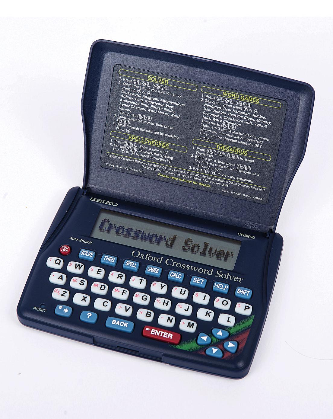 Seiko Pocket Crossword Solver House Of Bath