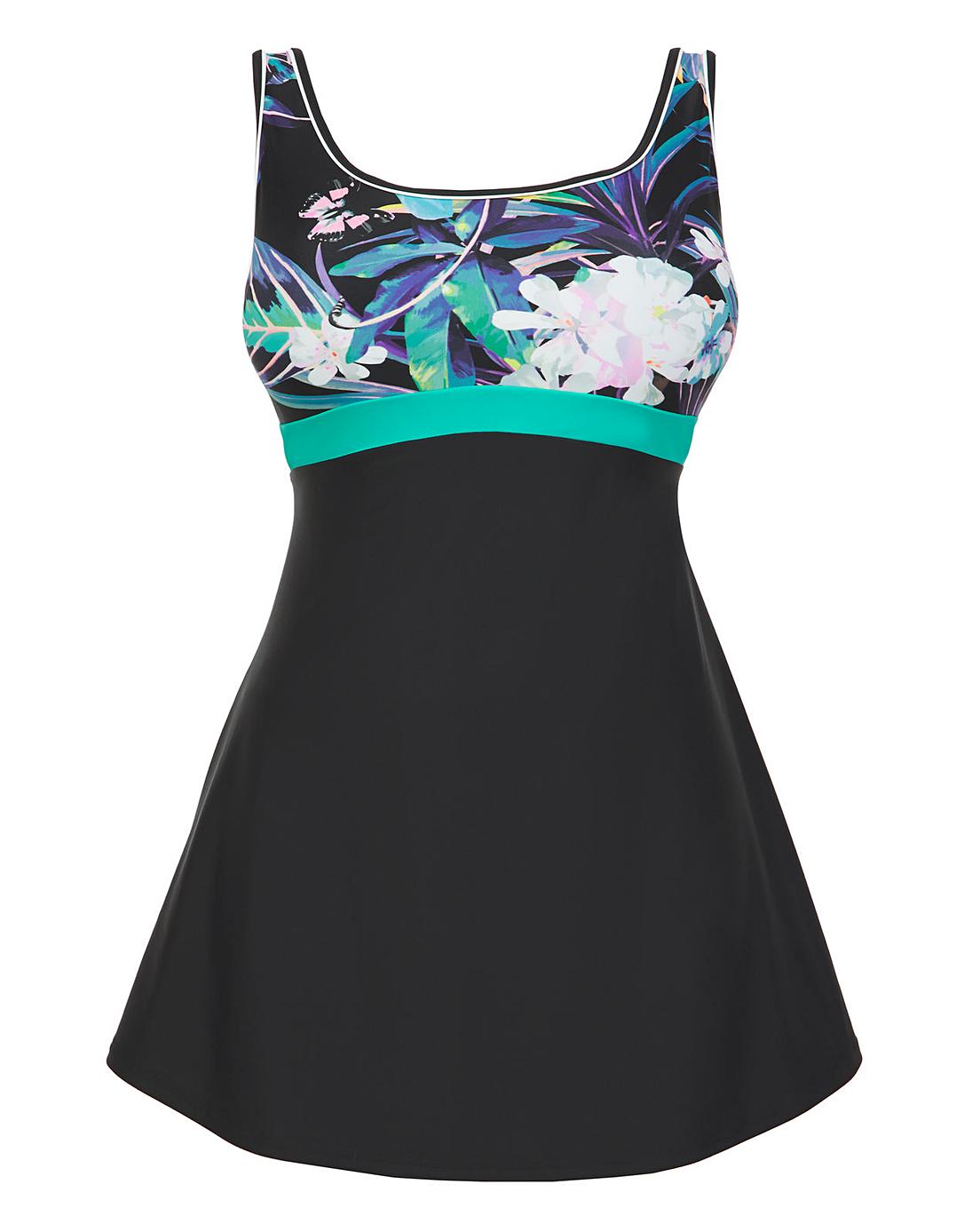 Sports Swimdress With Shorts J D Williams