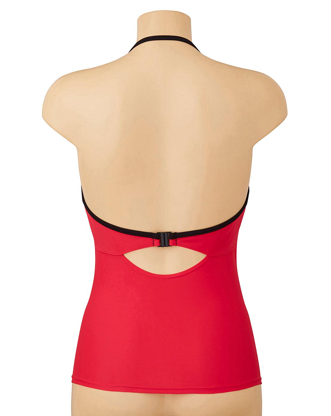 Simply Yours Colour Block Tankini Top J D Williams
