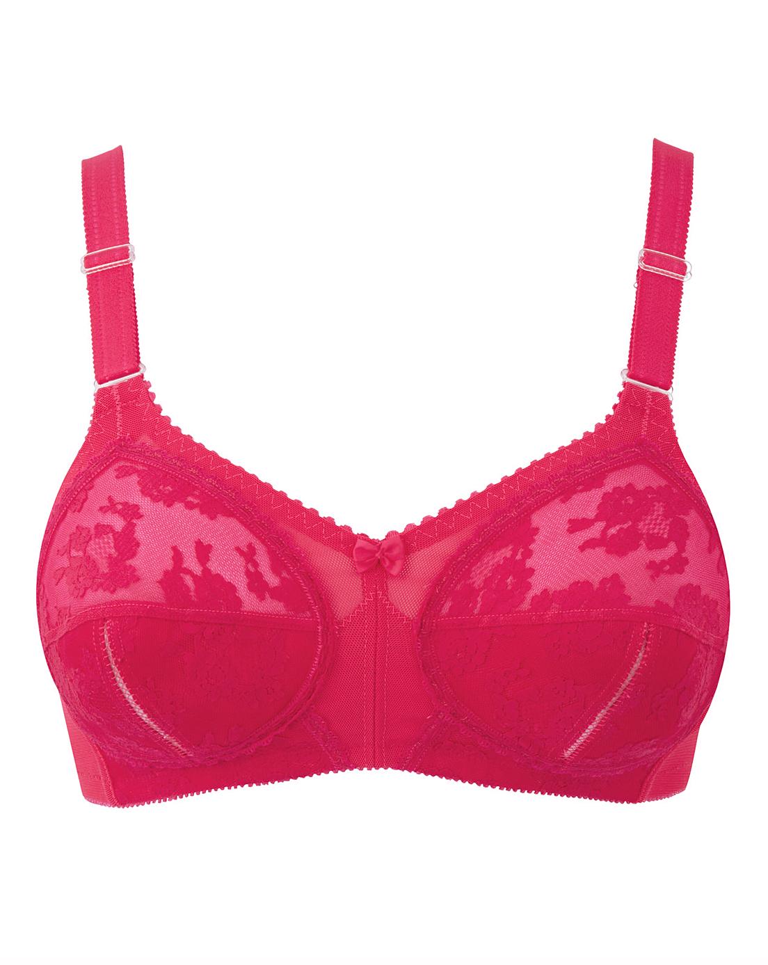 Triumph Doreen Non Wired Bright Pink Bra Simply Be