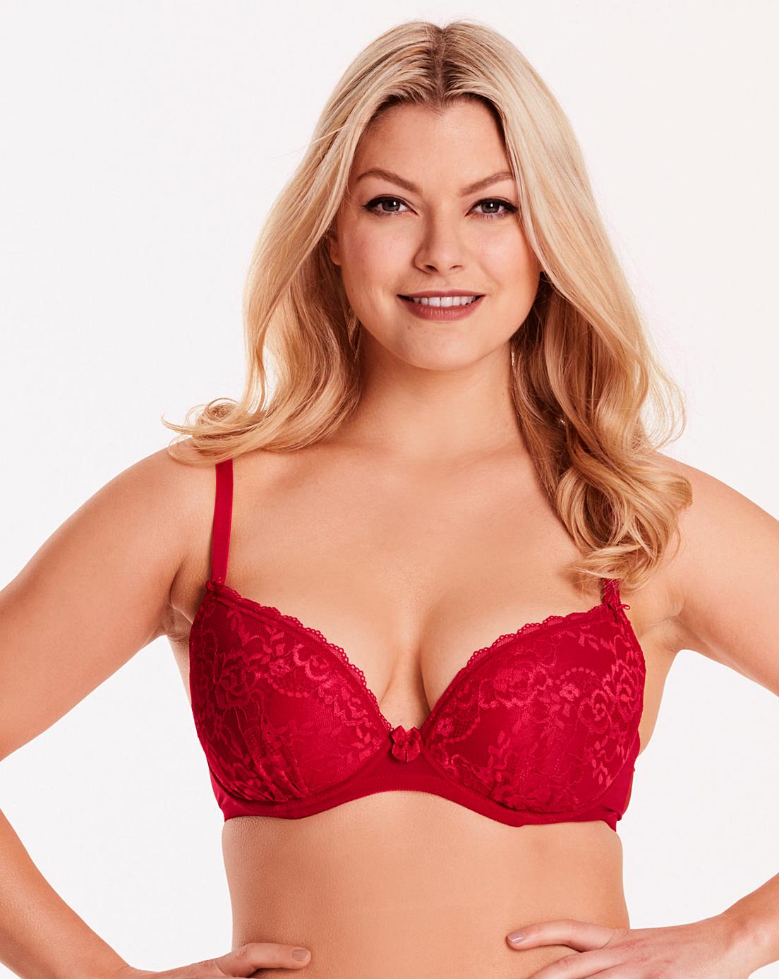 Ann Summers Sexy Lace Red Plunge Bra J D Williams 7873