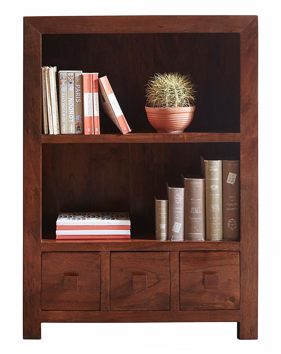 Java Acacia Wood Assembled Bookcase | Ambrose Wilson