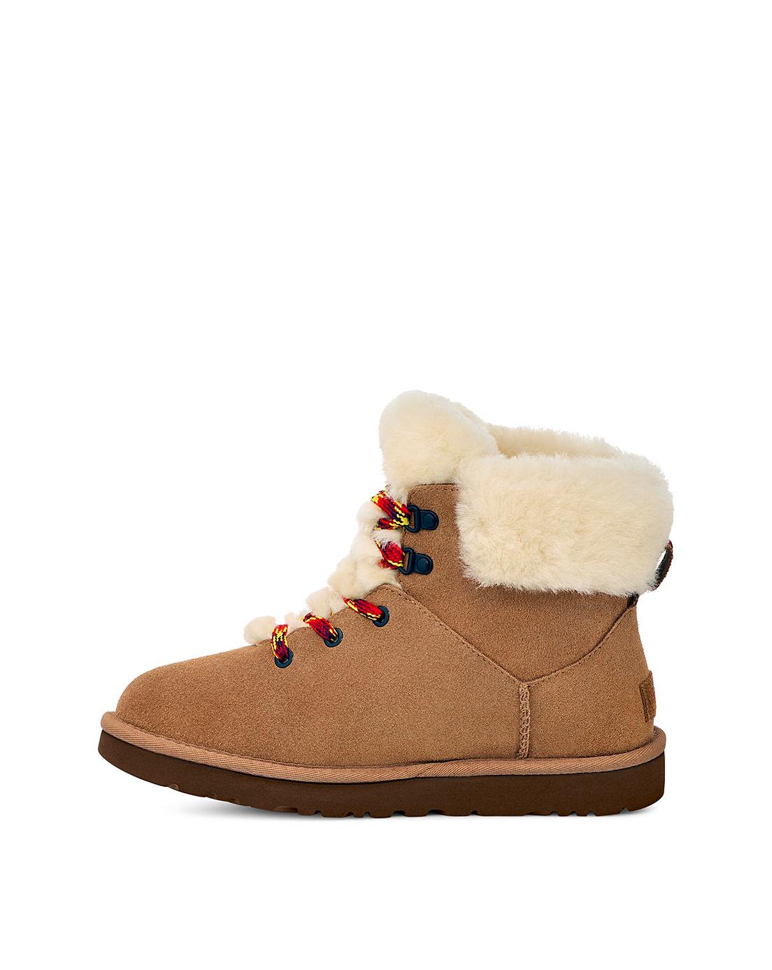 ugg classic mini alpine lace boots