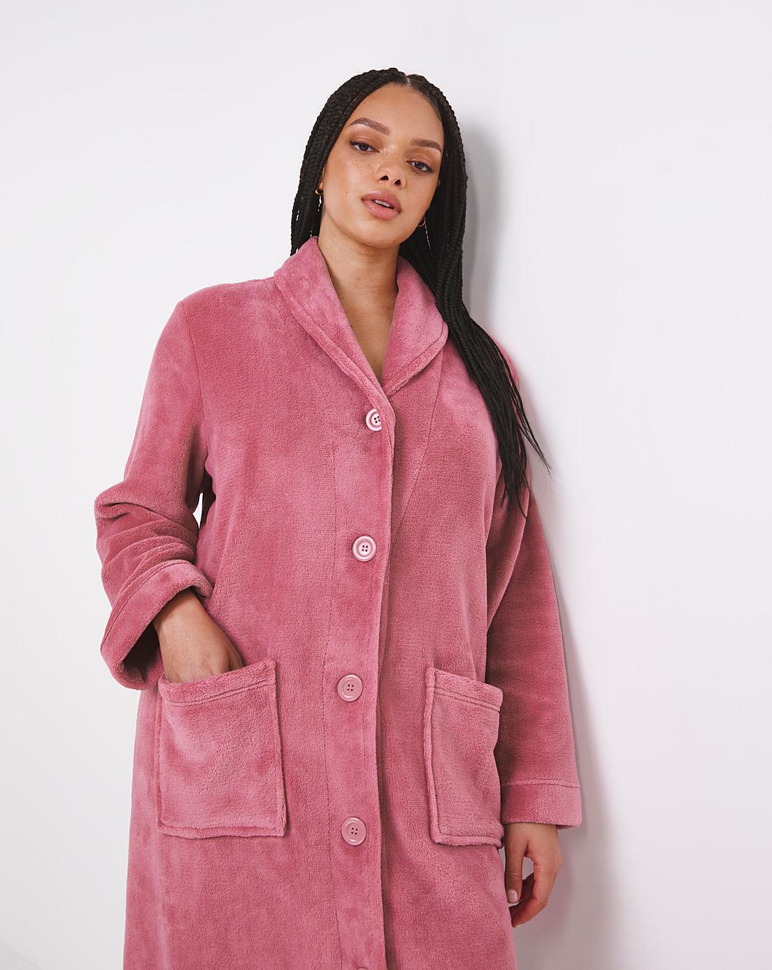 Pretty Secrets Button Dressing Gown Fashion World