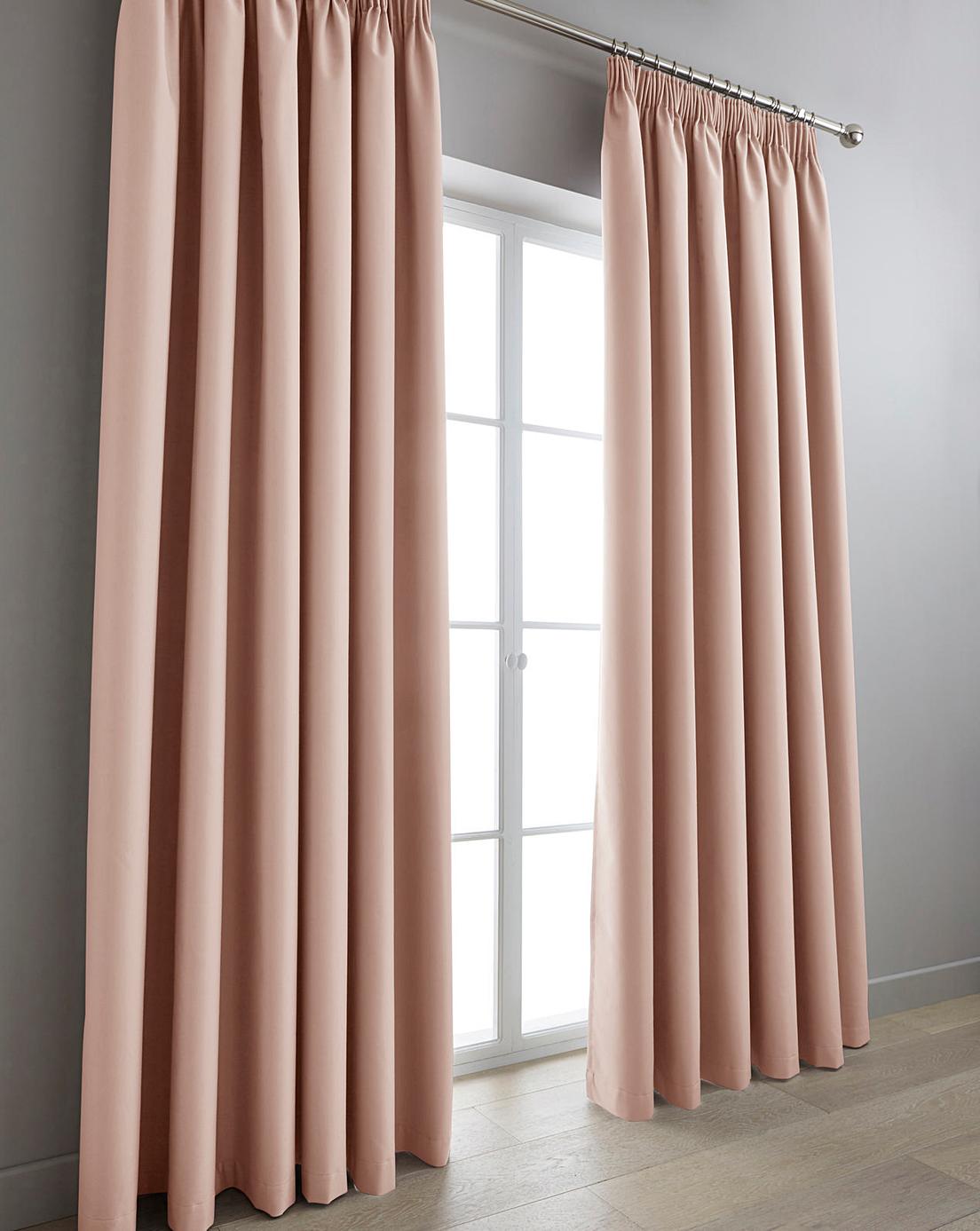 Eclipse Blackout Pencil Pleat Curtains J D Williams