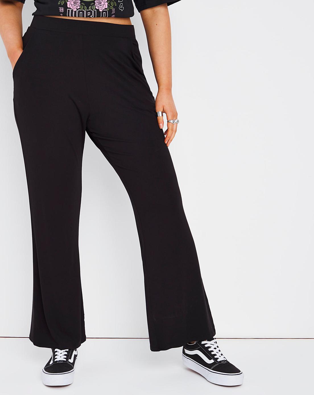 Pack of 2 Jersey Bootcut Trousers | Simply Be