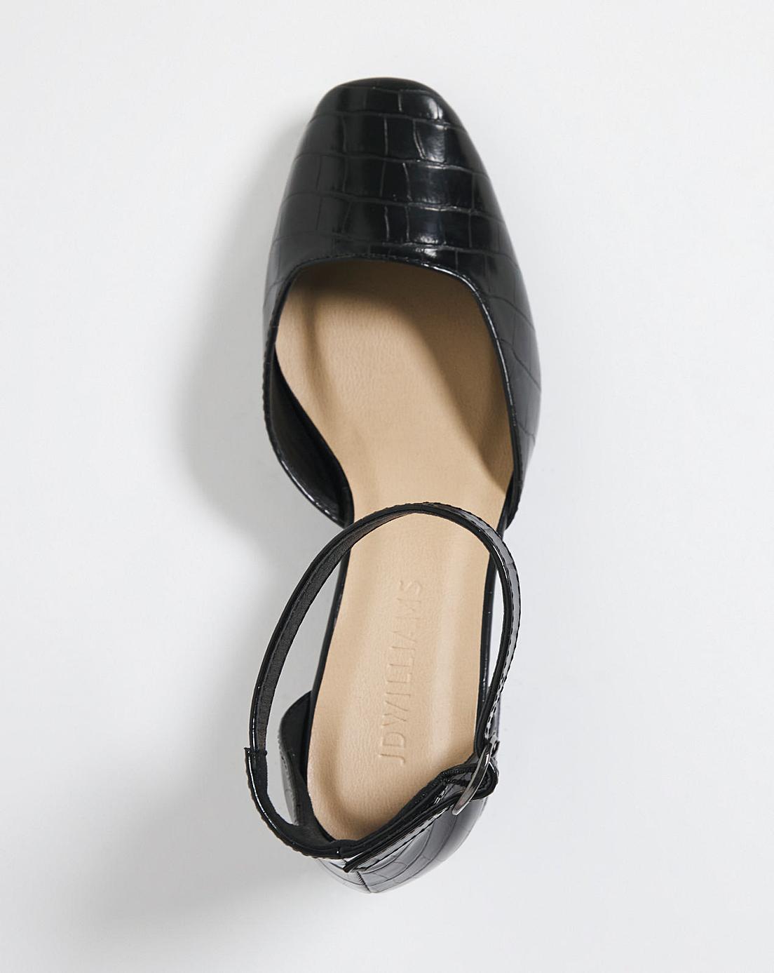 Two Part Block Heel Shoe E Fit J D Williams