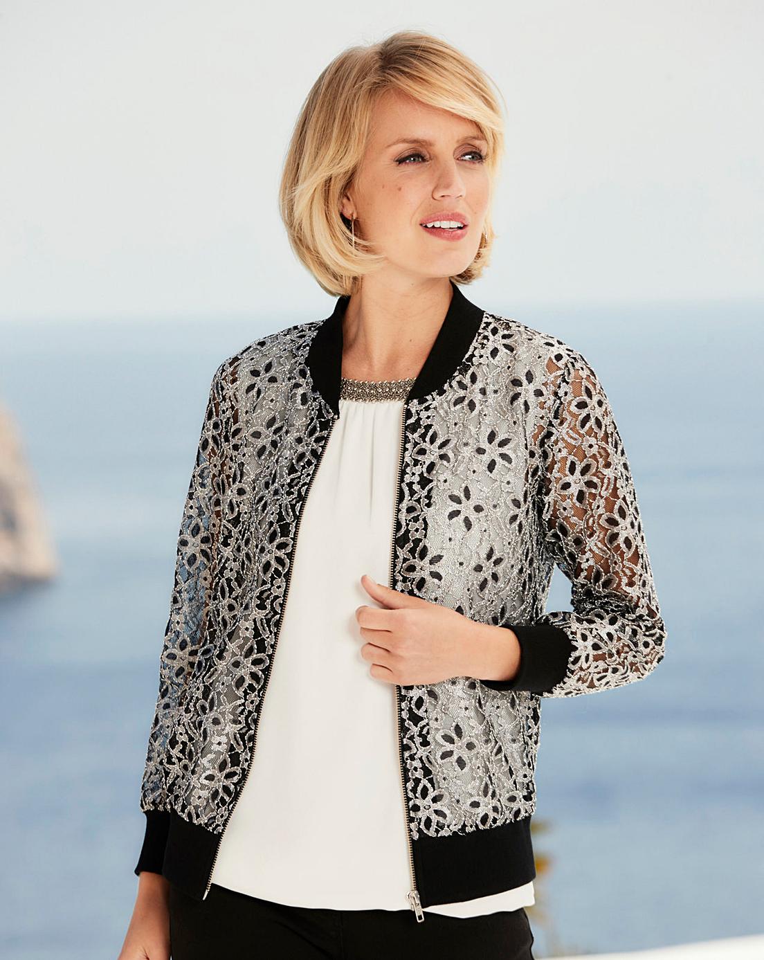 Lace Bomber Jacket J D Williams