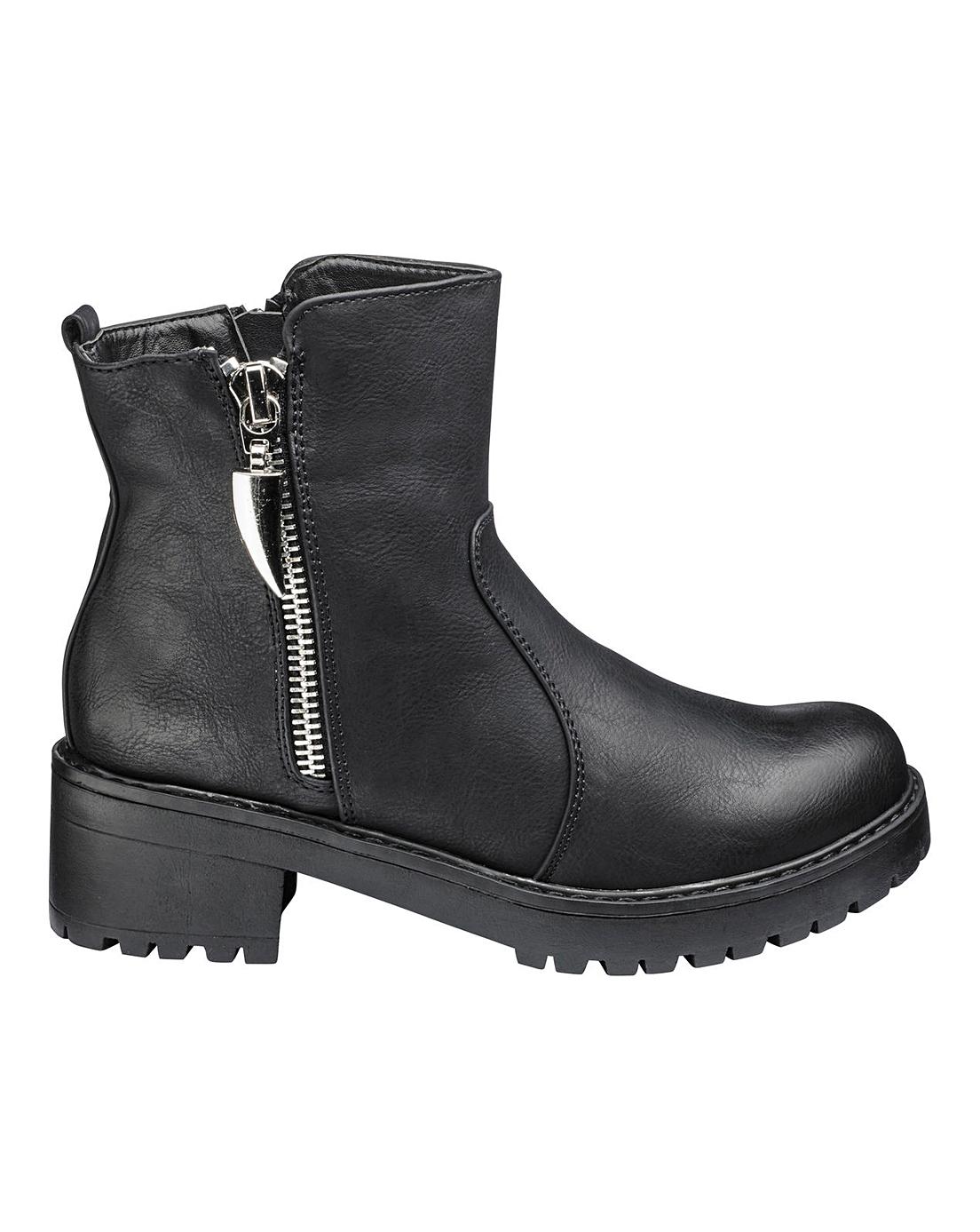 London Rebel Ankle Boots D Fit | Crazy Clearance