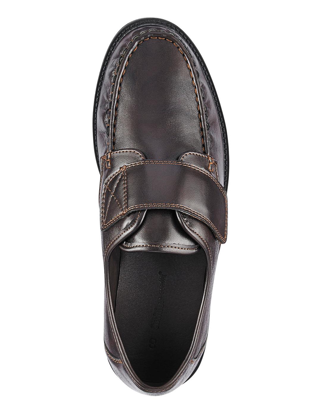 mens easy fasten trainers