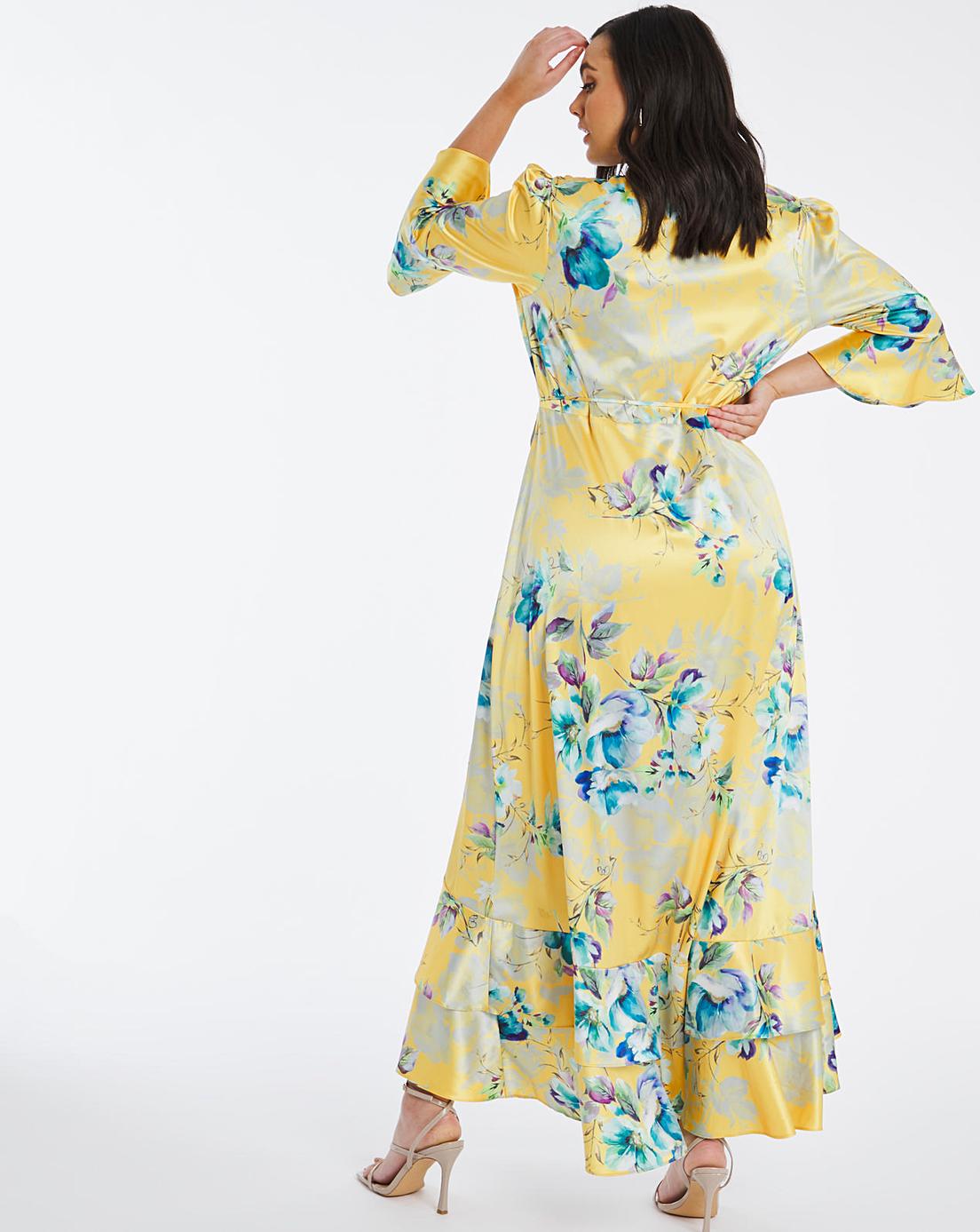 Joanna Hope Print Tiered Wrap Dress | Simply Be
