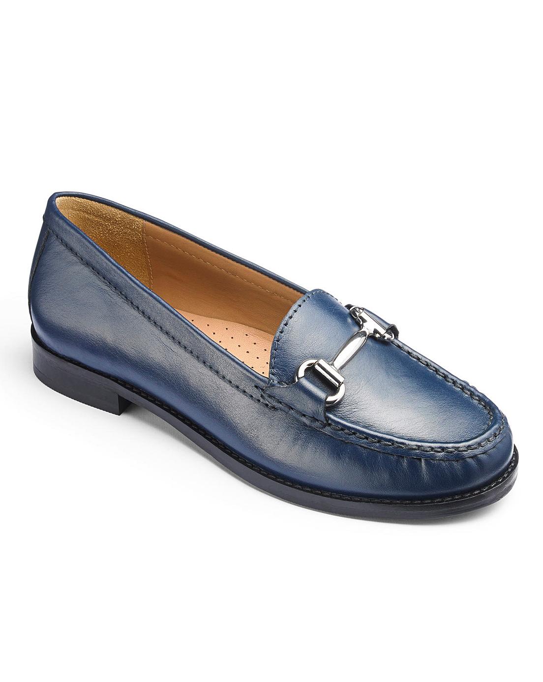 Premium Leather Loafers EEE Fit Simply Be