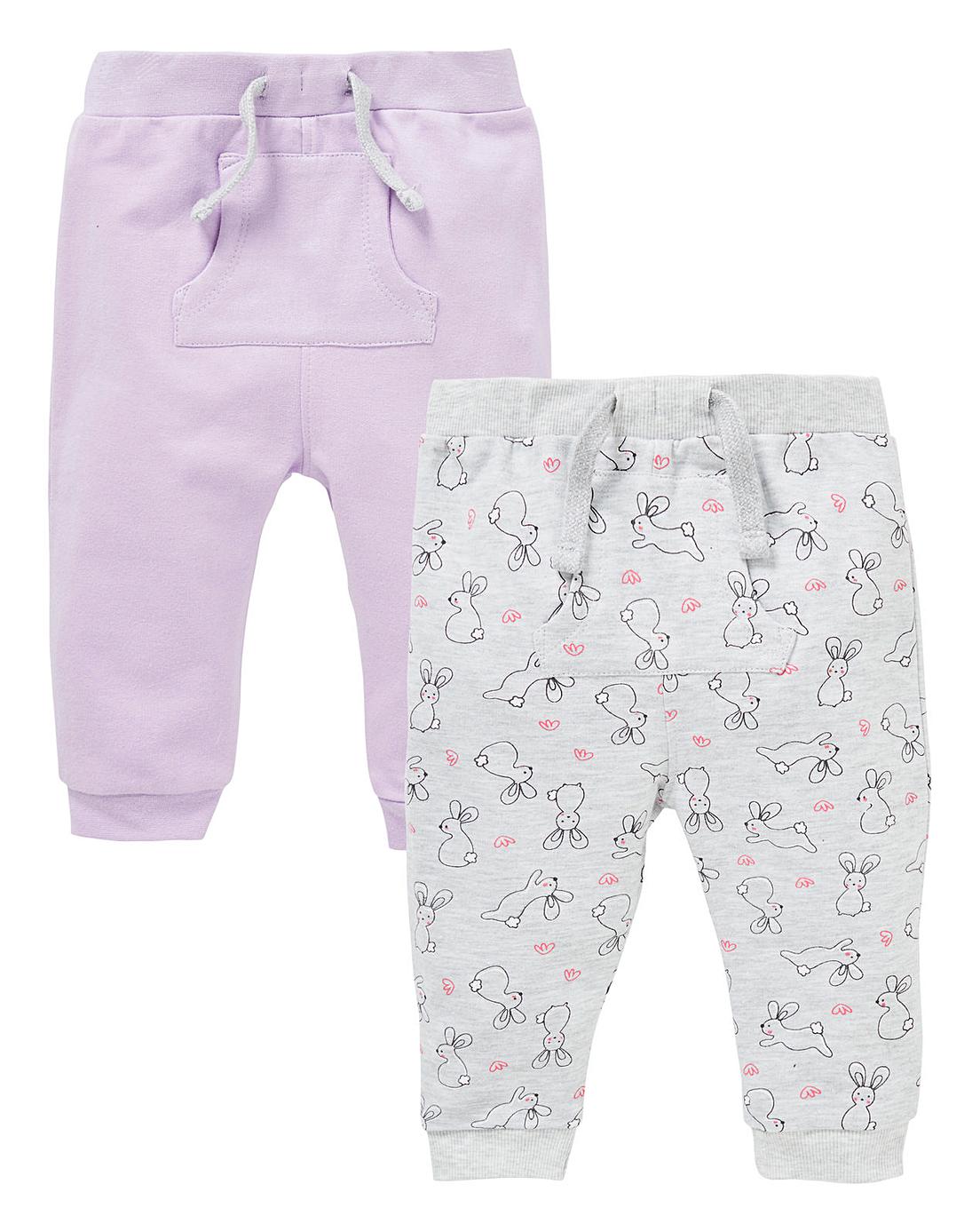 Baby Girl Pack of Two Joggers | The Kids Division