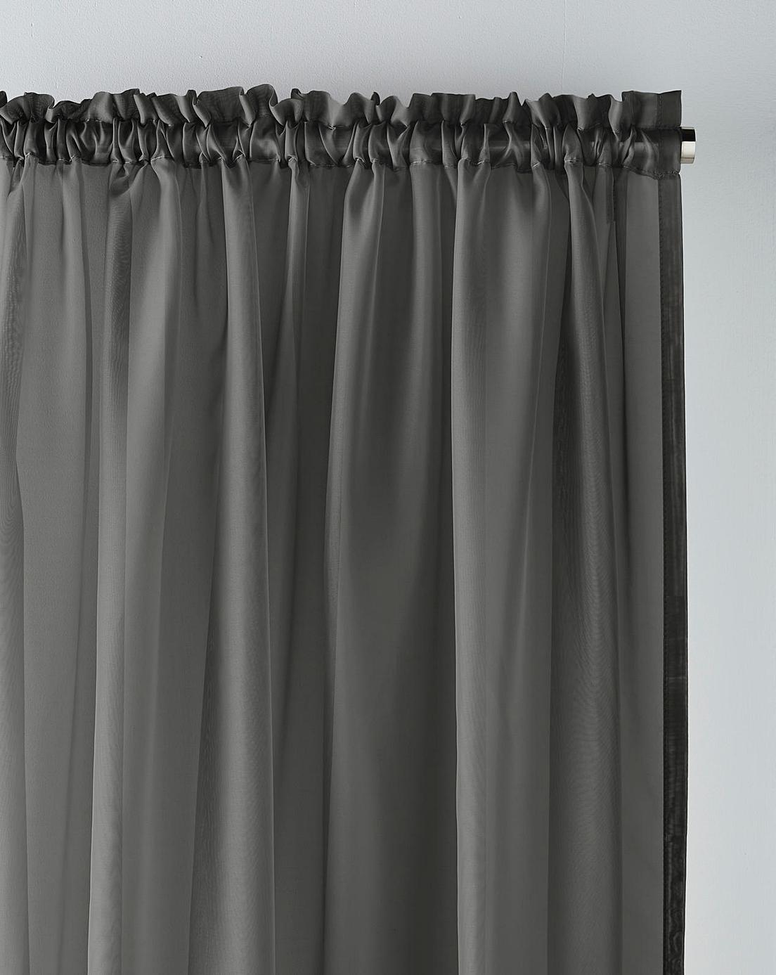 Pair of Crystal Plain Voiles | Home Essentials