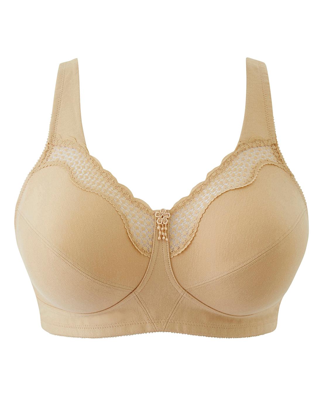 Bestform Cotton Non Wired Bra Nude | Simply Be