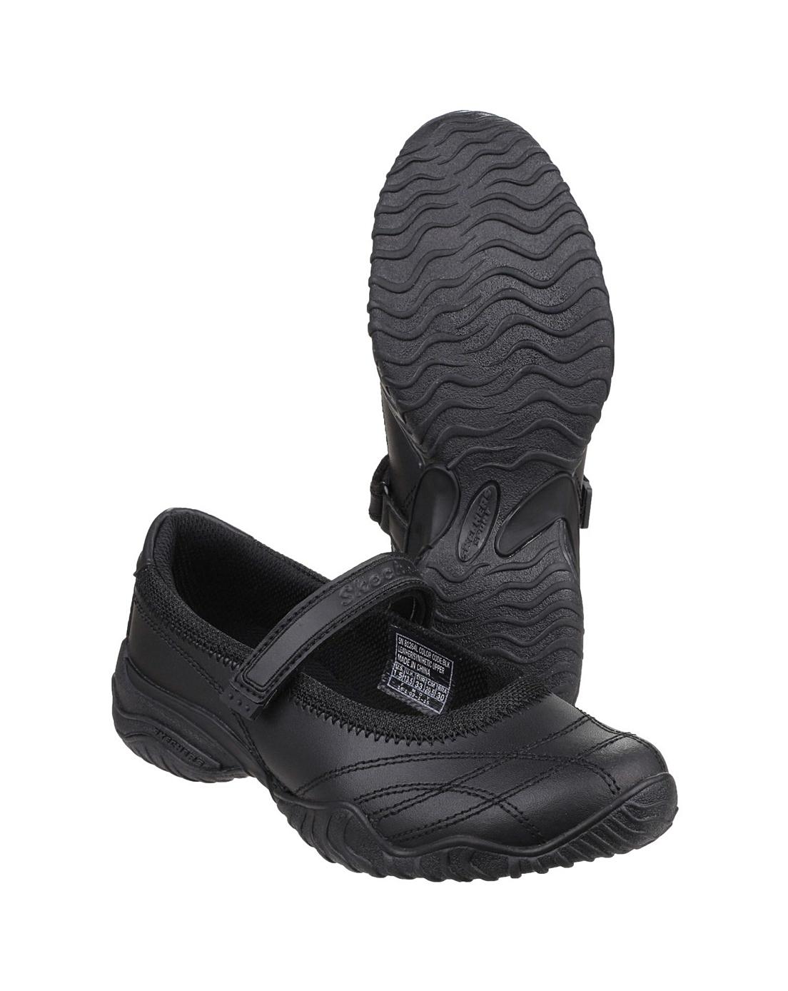 skechers junior velocity pouty shoes black