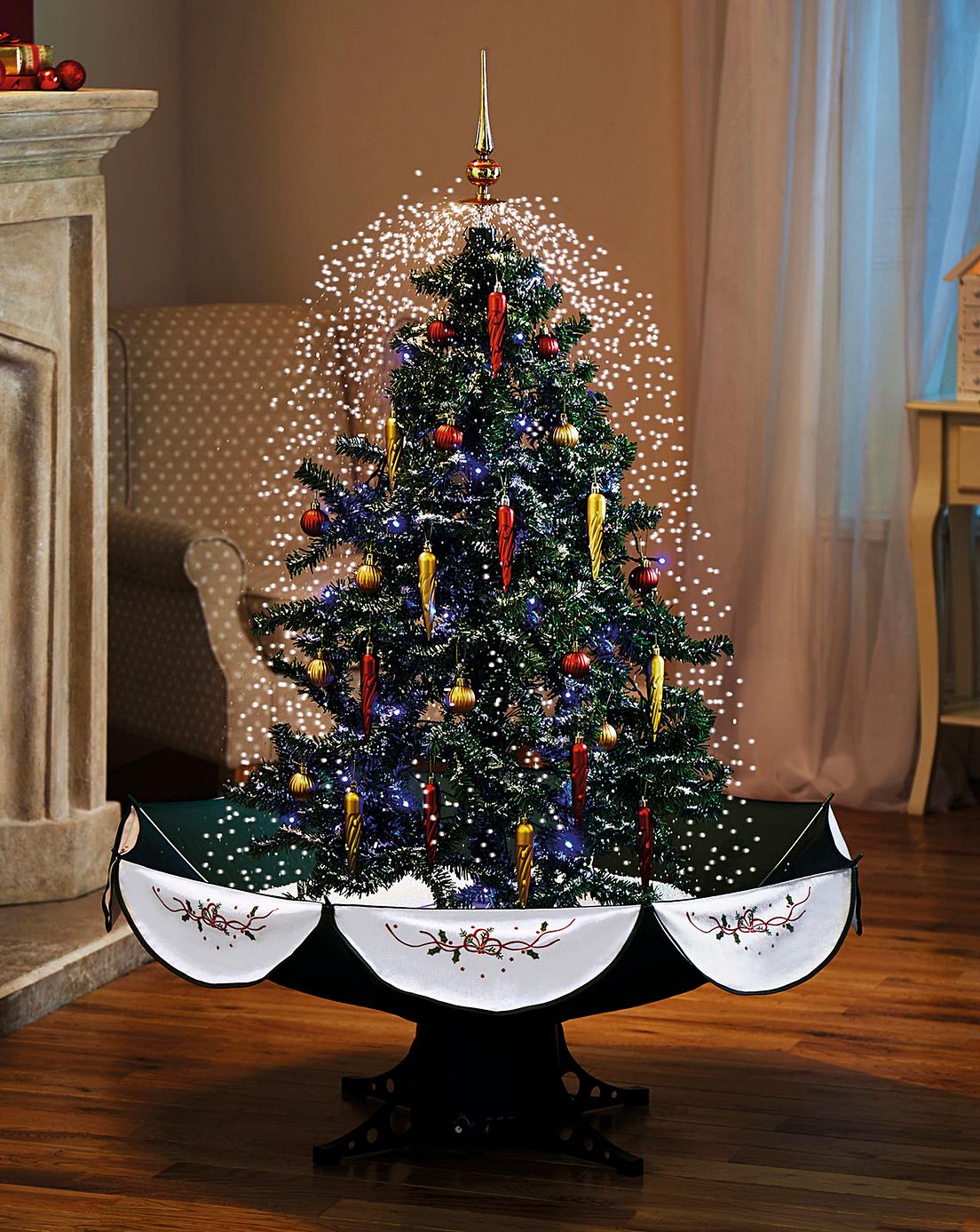 Snowing Christmas Tree House of Bath