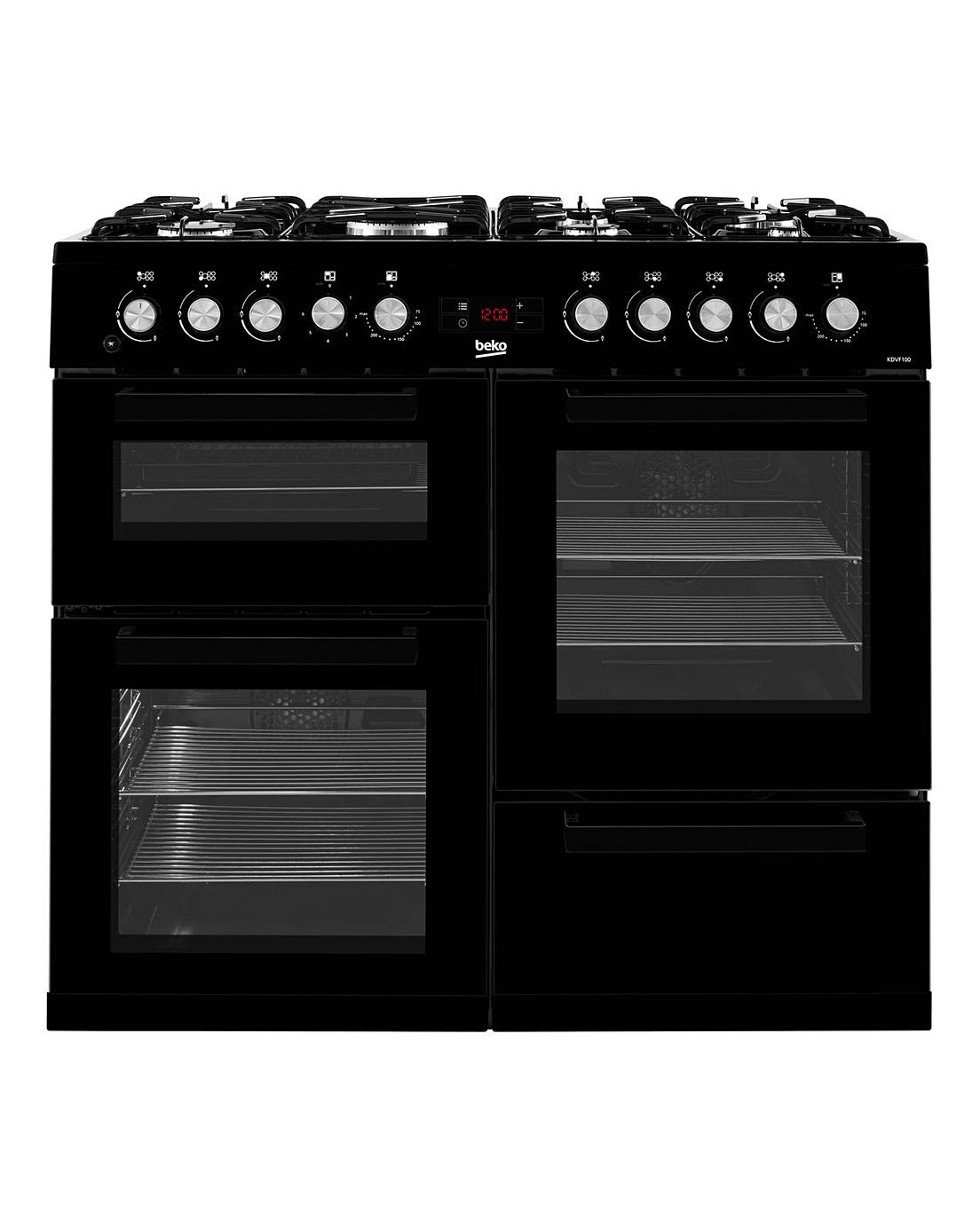 Beko KDVF100K Double Oven Gas Cooker Home Essentials