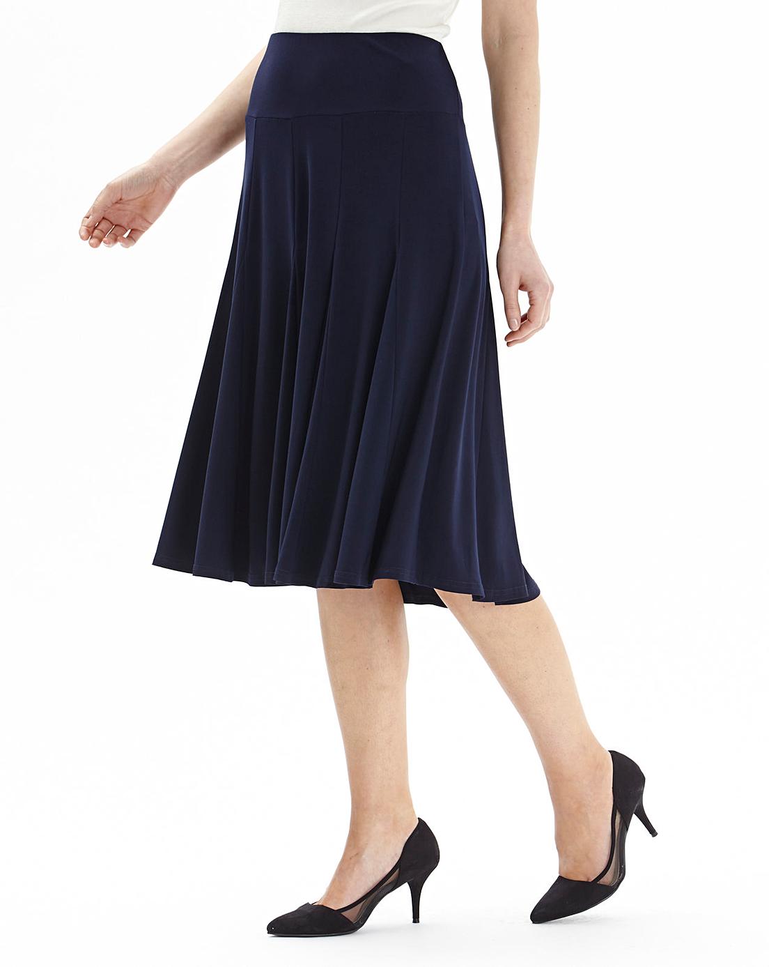 Soft Jersey Skirt Length 29in J D Williams