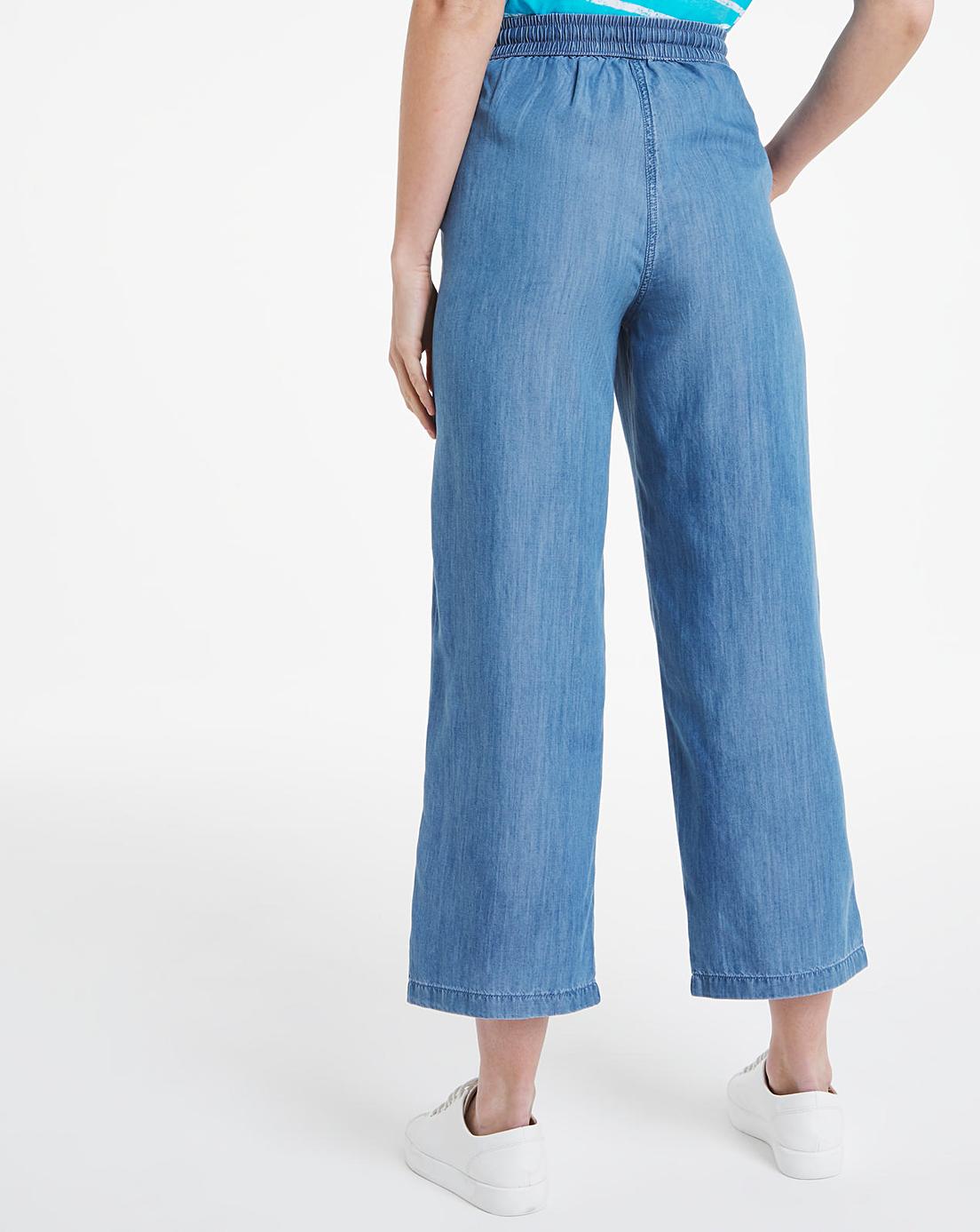 Julipa Cropped Lyocell Trousers | J D Williams