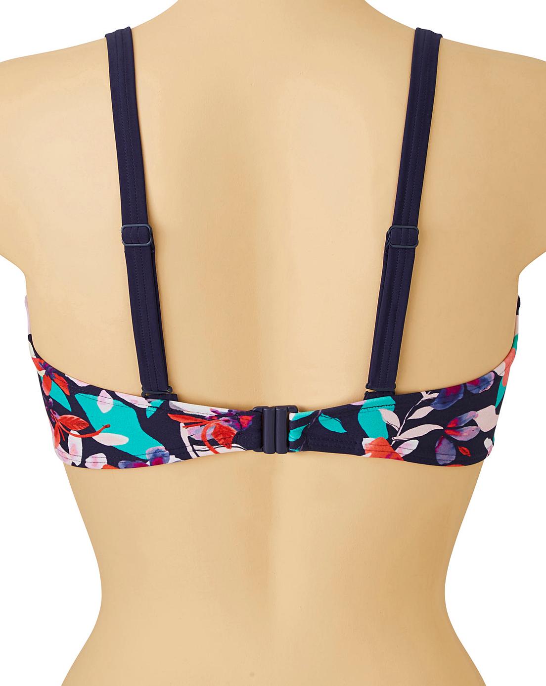 MAGISCULPT Minimising Printed BikiniTop J D Williams