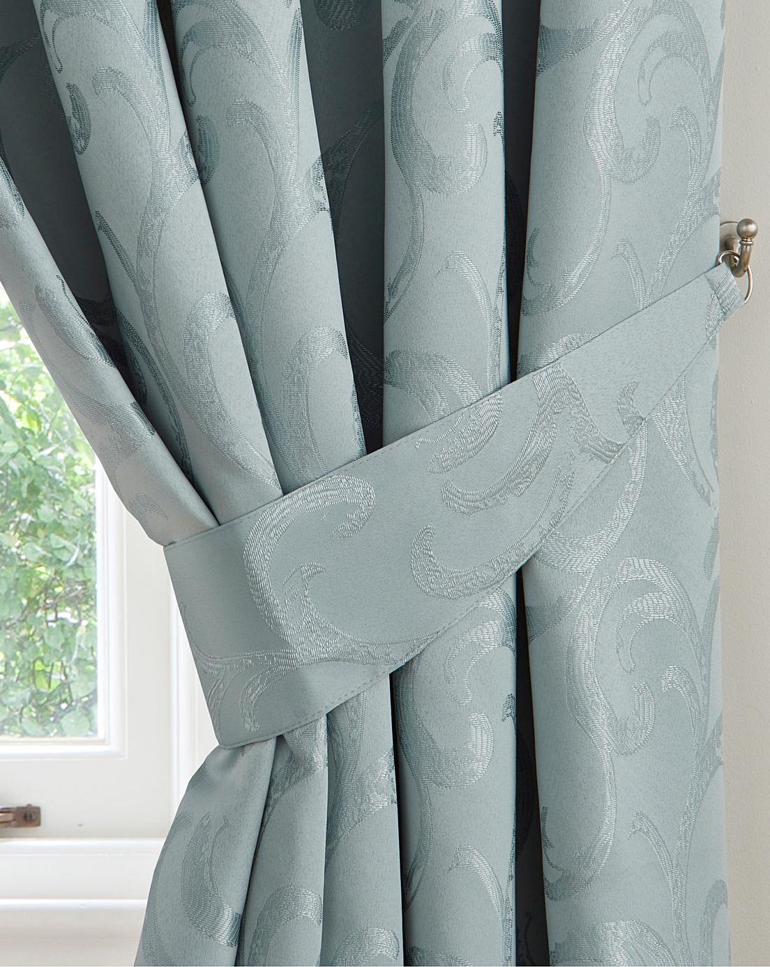 Knightsbridge Jacquard Lined Curtains Ambrose Wilson