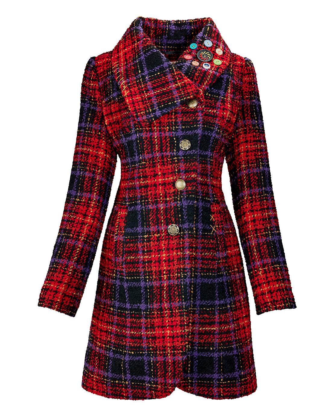 Joe Browns Sensational Check Coat | Oxendales