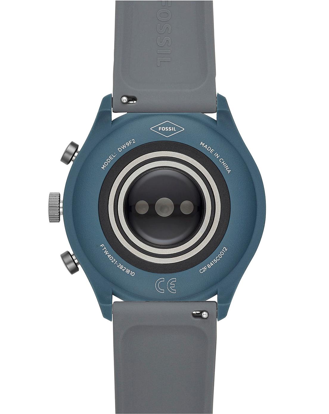 fossil smartwatch navy blue