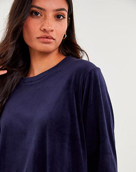 pretty secrets velour zip gown