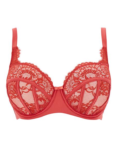 Contemporary Satin & Lace Bra | Oxendales