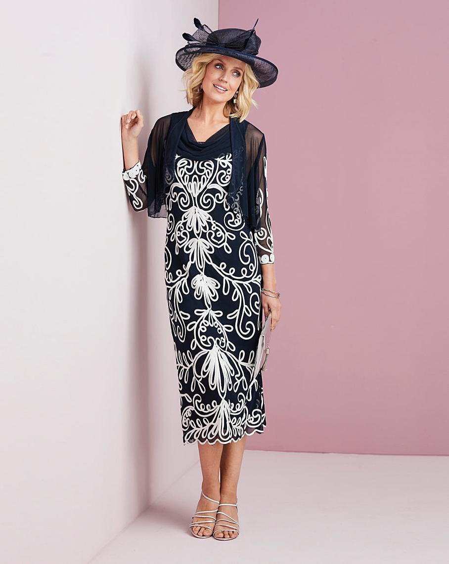 Nightingales Cornelli Dress and Shrug J D Williams