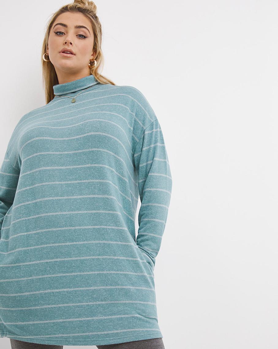 Soft Touch High Neck Tunic Simply Be