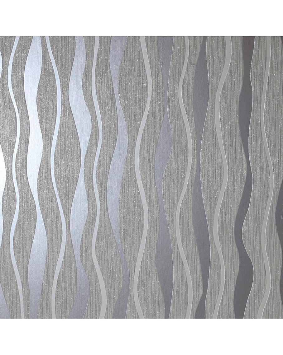 Arthouse Metallic Wave Wallpaper Oxendales