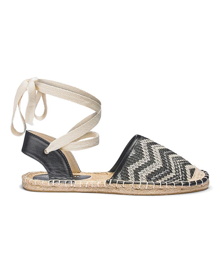 flat tie espadrilles