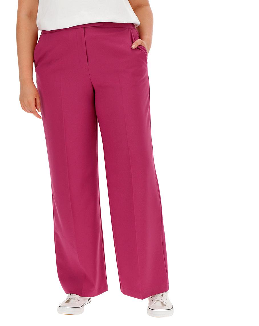Mix and Match Pink Wide Leg Trousers Simply Be