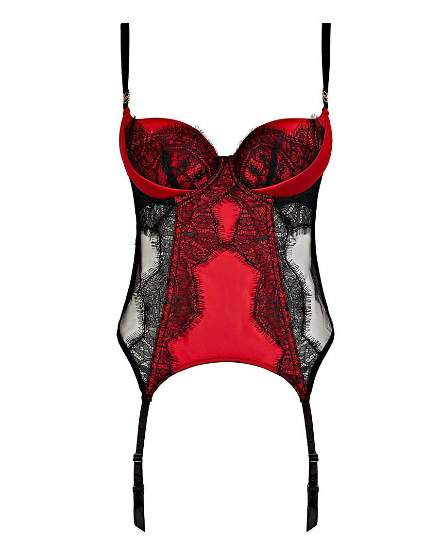 Ann Summers Siren Lace Wired Basque | J D Williams
