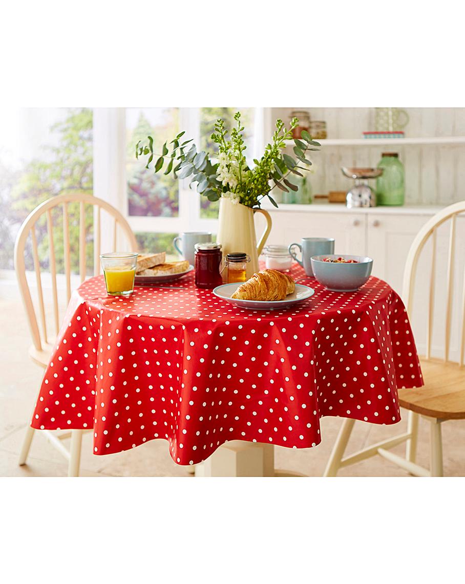 Wipe Clean Tablecloth Polka Dot House of Bath