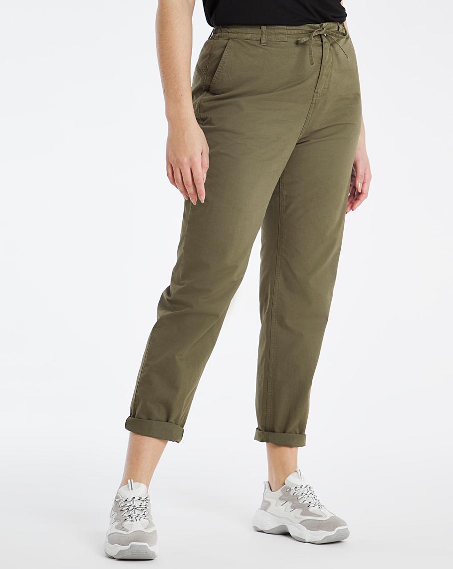 Pure Cotton Lightweight Casual Trousers | Simply Be