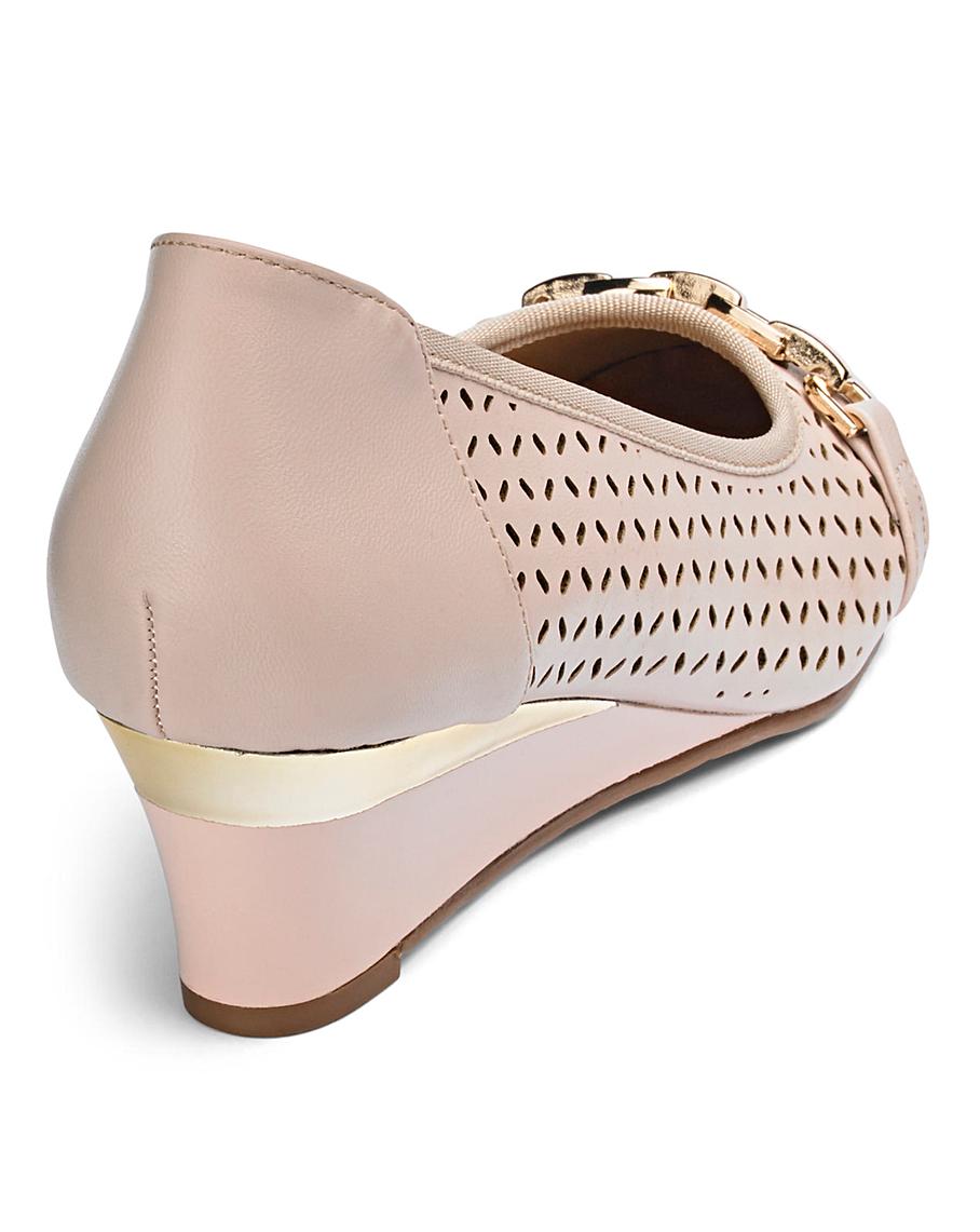 Heavenly Soles Wedge Shoes EEE Fit Crazy Clearance