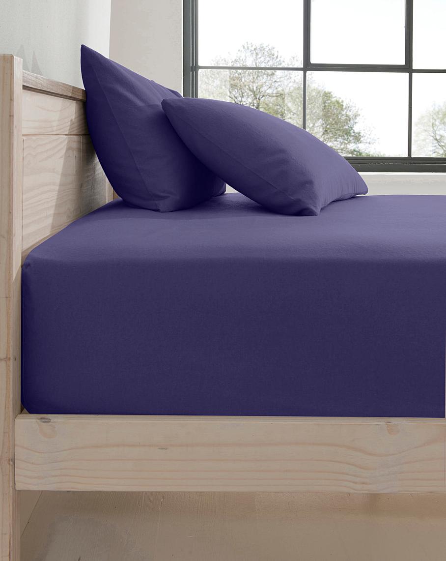 Extra Deep Brushed Cotton Fitted Sheet Premier Man