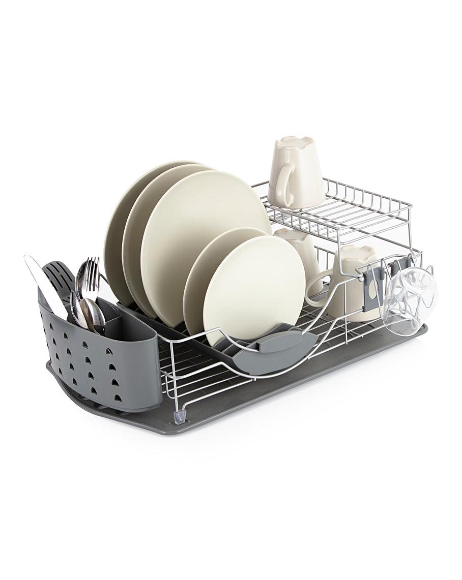 Tower Compact 2 Tier Dish Rack Oxendales   T01ft827505c 