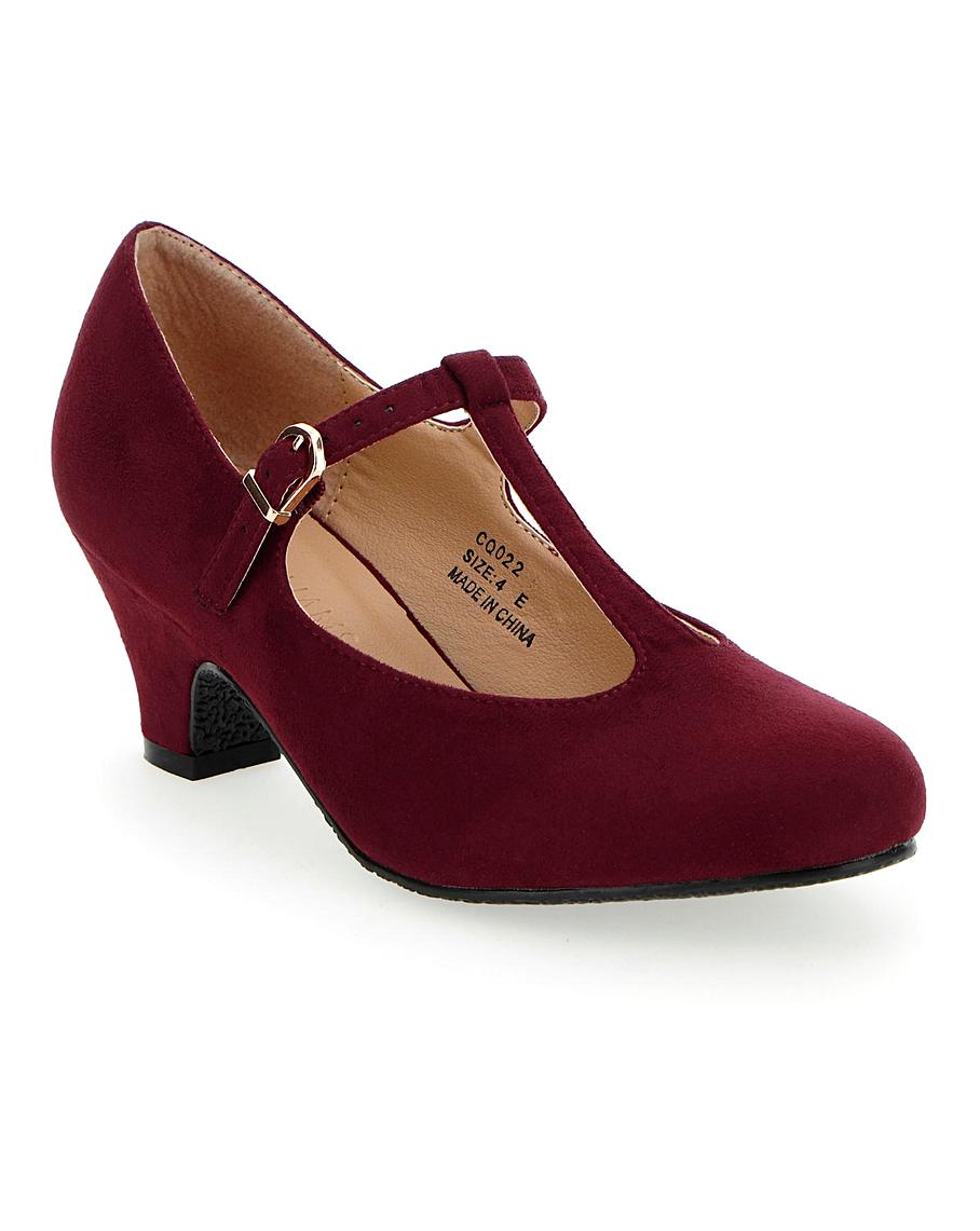satin t bar shoes